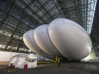 Airlander 10 during construction. Image: Getty